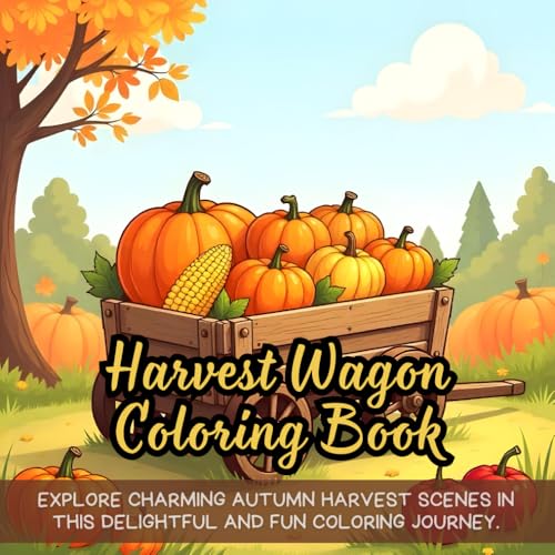 Harvest Wagon Coloring Book: Explore charming autumn harvest scenes in this delightful and fun coloring journey. Harvest Wagon Coloring Book: Explore charming autumn harvest scenes in this delightful and fun coloring journey. von Independently published