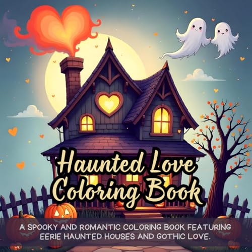 Haunted Love Coloring Book: romantic gothic coloring book, haunted house coloring book, spooky love coloring book, horror romance coloring book, ... coloring book, eerie mansion coloring book Haunted Love Coloring Book: romantic gothic coloring book, haunted house coloring book, spooky love coloring book, horror romance coloring book, ... coloring book, eerie mansion coloring book von Independently published