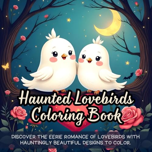 Haunted Lovebirds Coloring Book: spooky coloring book for adults, gothic coloring book, horror lovebirds coloring book, paranormal bird art coloring ... coloring book, dark aesthetic coloring book Haunted Lovebirds Coloring Book: spooky coloring book for adults, gothic coloring book, horror lovebirds coloring book, paranormal bird art coloring ... coloring book, dark aesthetic coloring book von Independently published