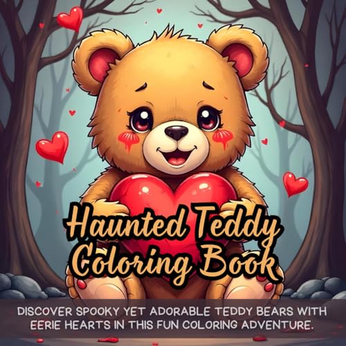 Haunted Teddy Coloring Book: Creepy teddy bear coloring book, haunted plushie coloring book, spooky stuffed animal coloring book, gothic teddy ... coloring book, scary but cute coloring book Haunted Teddy Coloring Book: Creepy teddy bear coloring book, haunted plushie coloring book, spooky stuffed animal coloring book, gothic teddy ... coloring book, scary but cute coloring book von Independently published
