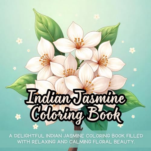 Indian Jasmine Coloring Book: indian coloring book for adults, jasmine coloring book for relaxation, floral patterns for stress relief, cultural ... coloring, india flower coloring for women Indian Jasmine Coloring Book: indian coloring book for adults, jasmine coloring book for relaxation, floral patterns for stress relief, cultural ... coloring, india flower coloring for women von Independently published