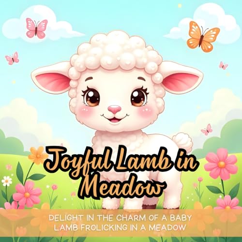 Joyful Lamb in Meadow: cute lamb coloring book for kids, baby animals in meadows, meadow and butterfly designs for kids coloring, baby lamb coloring ... countryside coloring book for adults and kids Joyful Lamb in Meadow: cute lamb coloring book for kids, baby animals in meadows, meadow and butterfly designs for kids coloring, baby lamb coloring ... countryside coloring book for adults and kids von Independently published