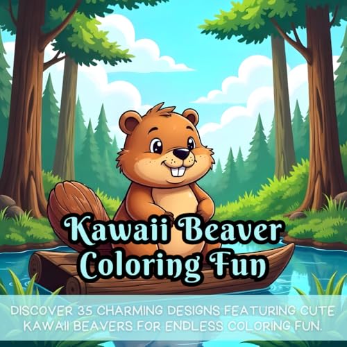 Kawaii Beaver Coloring Fun: cute kawaii coloring book, kawaii beaver coloring book, beaver coloring book, animal coloring book for kids, kawaii ... cute coloring book, kids coloring activity Kawaii Beaver Coloring Fun: cute kawaii coloring book, kawaii beaver coloring book, beaver coloring book, animal coloring book for kids, kawaii ... cute coloring book, kids coloring activity