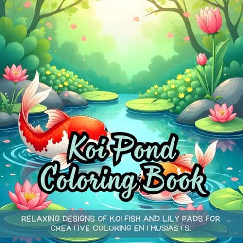 Koi Pond Coloring Book: koi pond coloring book for adults, nature-inspired koi pond coloring book, Japanese koi fish coloring book, peaceful ... coloring book, koi pond themed coloring book Koi Pond Coloring Book: koi pond coloring book for adults, nature-inspired koi pond coloring book, Japanese koi fish coloring book, peaceful ... coloring book, koi pond themed coloring book von Independently published