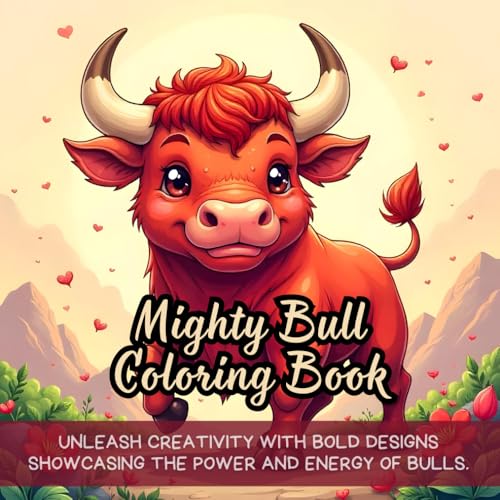 Mighty Bull Coloring Book: Unleash creativity with bold designs showcasing the power and energy of bulls. Mighty Bull Coloring Book: Unleash creativity with bold designs showcasing the power and energy of bulls. von Independently published