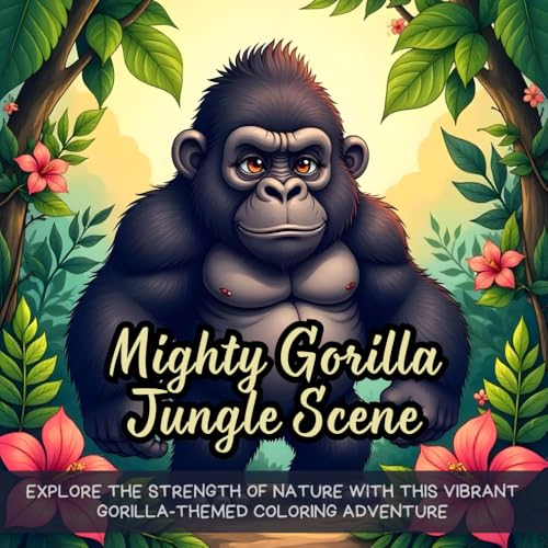 Mighty Gorilla Jungle Scene: Explore the strength of nature with this vibrant gorilla-themed coloring adventure Mighty Gorilla Jungle Scene: Explore the strength of nature with this vibrant gorilla-themed coloring adventure von Independently published
