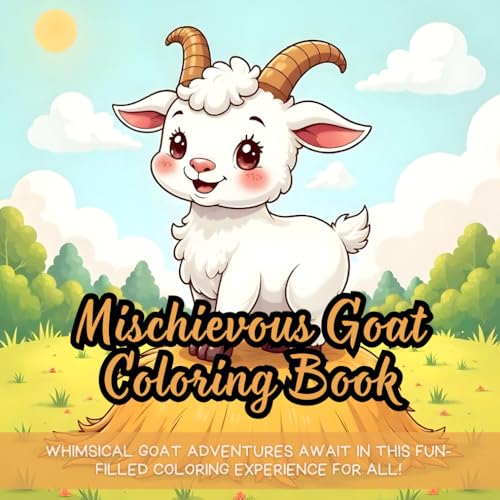 Mischievous Goat Coloring Book: goat coloring book for kids, farmyard animals playful coloring book, whimsical goat adventures for coloring, coloring ... rustic countryside goat coloring for kids Mischievous Goat Coloring Book: goat coloring book for kids, farmyard animals playful coloring book, whimsical goat adventures for coloring, coloring ... rustic countryside goat coloring for kids von Independently published