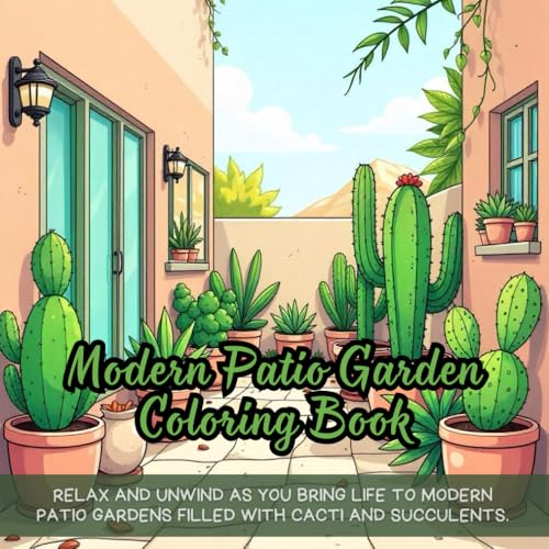 Modern Patio Garden Coloring Book: modern patio garden coloring book for adults, cactus and succulent coloring book for relaxation, minimalist patio ... desert plants coloring book for nature lovers Modern Patio Garden Coloring Book: modern patio garden coloring book for adults, cactus and succulent coloring book for relaxation, minimalist patio ... desert plants coloring book for nature lovers von Independently published