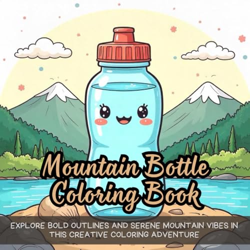 Mountain Bottle Coloring Book: Explore bold outlines and serene mountain vibes in this creative coloring adventure Mountain Bottle Coloring Book: Explore bold outlines and serene mountain vibes in this creative coloring adventure von Independently published