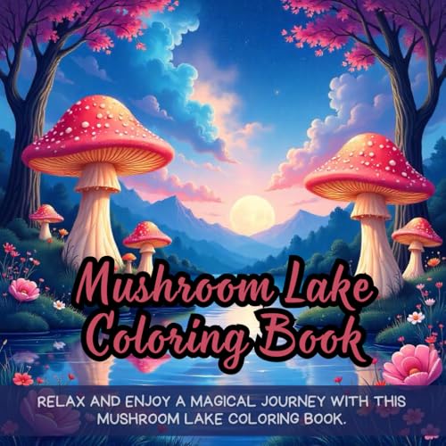 Mushroom Lake Coloring Book: Whimsical mushroom lake coloring book, fantasy nature coloring book, enchanted forest coloring book for adults, peaceful ... book, mushroom fantasy world coloring book Mushroom Lake Coloring Book: Whimsical mushroom lake coloring book, fantasy nature coloring book, enchanted forest coloring book for adults, peaceful ... book, mushroom fantasy world coloring book von Independently published