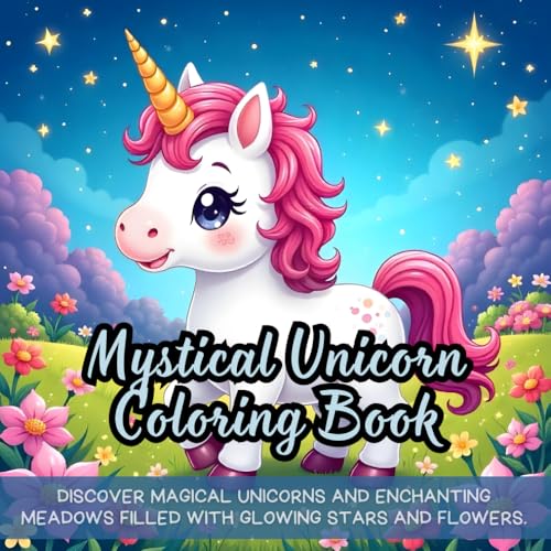 Mystical Unicorn Coloring Book: Discover magical unicorns and enchanting meadows filled with glowing stars and flowers. Mystical Unicorn Coloring Book: Discover magical unicorns and enchanting meadows filled with glowing stars and flowers. von Independently published