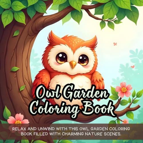 Owl Garden Coloring Book: beautiful owl coloring book for adults, nature coloring book for relaxation, peaceful birds coloring book for stress ... book for fun, relaxing owl coloring book Owl Garden Coloring Book: beautiful owl coloring book for adults, nature coloring book for relaxation, peaceful birds coloring book for stress ... book for fun, relaxing owl coloring book von Independently published
