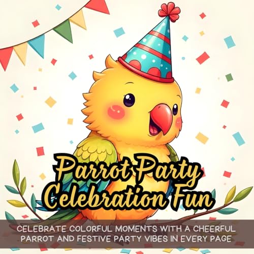 Parrot Party Celebration Fun: parrot coloring book for kids, festive bird coloring fun, birthday party hat coloring book, celebration confetti ... love parrots, fun bird coloring for everyone Parrot Party Celebration Fun: parrot coloring book for kids, festive bird coloring fun, birthday party hat coloring book, celebration confetti ... love parrots, fun bird coloring for everyone von Independently published