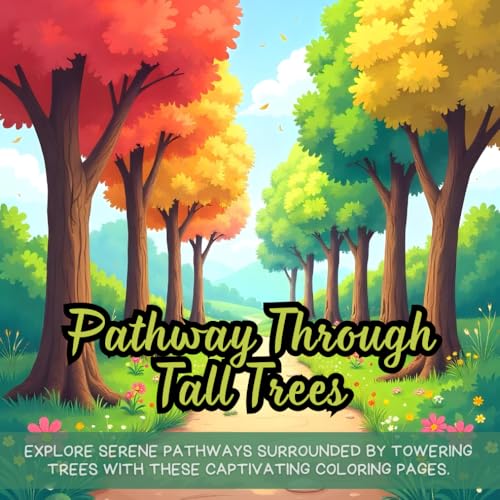 Pathway Through Tall Trees: nature pathways coloring book for relaxation, tall trees creative escape coloring pages, tranquil outdoor scenes nature ... scenic pathways forest coloring book adults Pathway Through Tall Trees: nature pathways coloring book for relaxation, tall trees creative escape coloring pages, tranquil outdoor scenes nature ... scenic pathways forest coloring book adults von Independently published