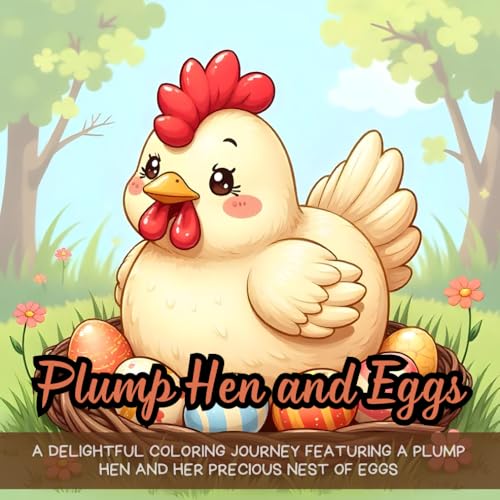 Plump Hen and Eggs: fun farm animals coloring book, charming farmyard-themed coloring activity, rural life-inspired coloring book for relaxation, ... farm coloring experience for stress relief Plump Hen and Eggs: fun farm animals coloring book, charming farmyard-themed coloring activity, rural life-inspired coloring book for relaxation, ... farm coloring experience for stress relief von Independently published