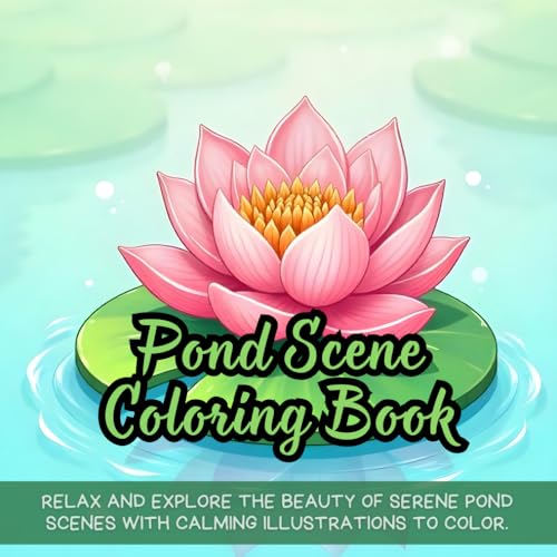 Pond Scene Coloring Book: peaceful pond coloring book, nature scenery coloring book, wildlife pond coloring book, relaxing coloring book for adults, ... coloring book, nature lovers coloring book Pond Scene Coloring Book: peaceful pond coloring book, nature scenery coloring book, wildlife pond coloring book, relaxing coloring book for adults, ... coloring book, nature lovers coloring book von Independently published