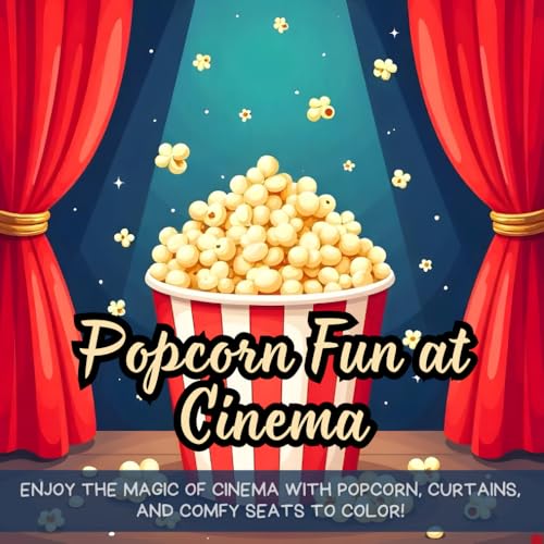 Popcorn Fun at Cinema: Enjoy the magic of cinema with popcorn, curtains, and comfy seats to color! Popcorn Fun at Cinema: Enjoy the magic of cinema with popcorn, curtains, and comfy seats to color! von Independently published