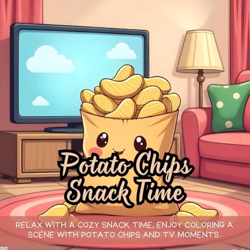 Potato Chips Snack Time: Relax with a cozy snack time, enjoy coloring a scene with potato chips and TV moments. Potato Chips Snack Time: Relax with a cozy snack time, enjoy coloring a scene with potato chips and TV moments. von Independently published