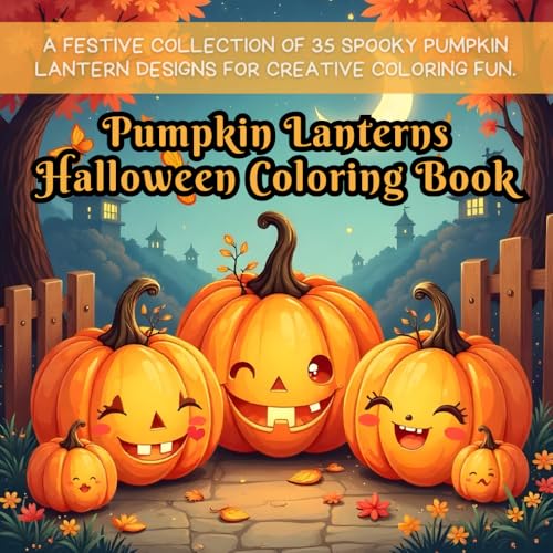 Pumpkin Lanterns Halloween Coloring Book: Halloween coloring book, spooky coloring pages, fall coloring book, family activity coloring, pumpkin design ... coloring for kids, easy to color pages Pumpkin Lanterns Halloween Coloring Book: Halloween coloring book, spooky coloring pages, fall coloring book, family activity coloring, pumpkin design ... coloring for kids, easy to color pages von Independently published