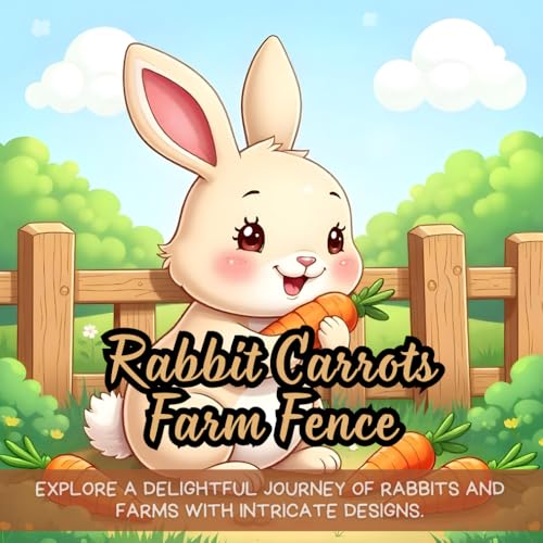 Rabbit Carrots Farm Fence: rabbit coloring book for kids, cute farm animals coloring book, munching rabbit activity book, farm animals bunny coloring ... adorable bunny farm coloring activity book Rabbit Carrots Farm Fence: rabbit coloring book for kids, cute farm animals coloring book, munching rabbit activity book, farm animals bunny coloring ... adorable bunny farm coloring activity book von Independently published