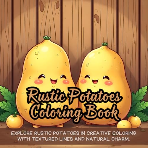 Rustic Potatoes Coloring Book: Explore rustic potatoes in creative coloring with textured lines and natural charm. Rustic Potatoes Coloring Book: Explore rustic potatoes in creative coloring with textured lines and natural charm. von Independently published