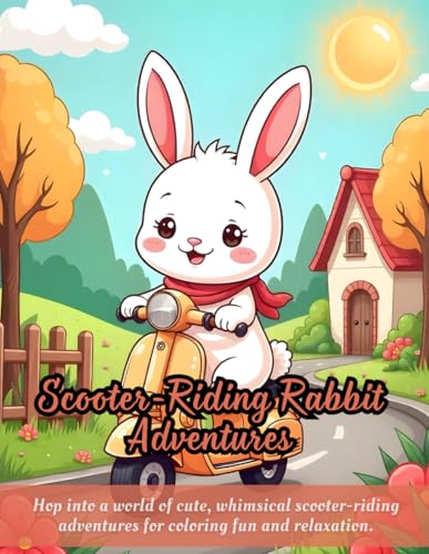 Scooter-Riding Rabbit Adventures: funny rabbit coloring book, cute animal coloring book, happy rabbit scooter coloring, coloring book for kids, ... coloring book, stress relief for adults Scooter-Riding Rabbit Adventures: funny rabbit coloring book, cute animal coloring book, happy rabbit scooter coloring, coloring book for kids, ... coloring book, stress relief for adults von Independently published
