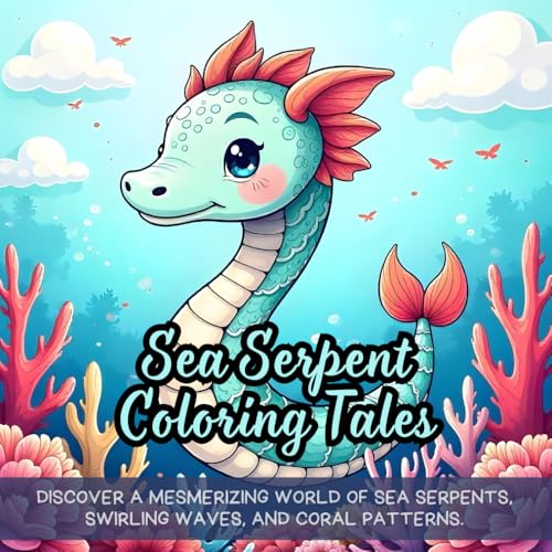 Sea Serpent Coloring Tales: Discover a mesmerizing world of sea serpents, swirling waves, and coral patterns. Sea Serpent Coloring Tales: Discover a mesmerizing world of sea serpents, swirling waves, and coral patterns. von Independently published