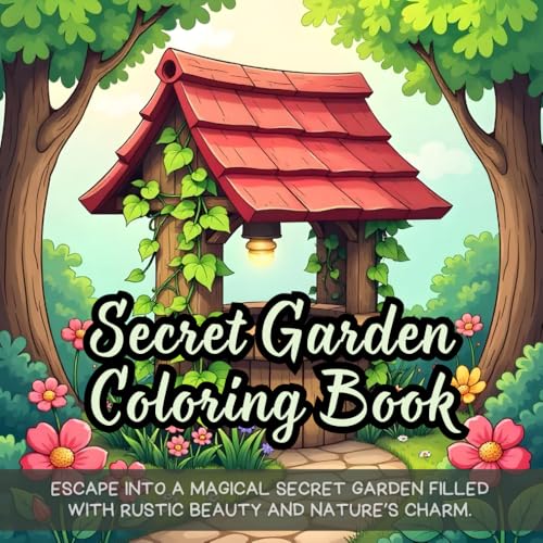 Secret Garden Coloring Book: rustic garden coloring book, secret garden coloring book, ivy and flowers coloring book, wishing well coloring book, ... for adults, relaxing nature coloring book Secret Garden Coloring Book: rustic garden coloring book, secret garden coloring book, ivy and flowers coloring book, wishing well coloring book, ... for adults, relaxing nature coloring book von Independently published