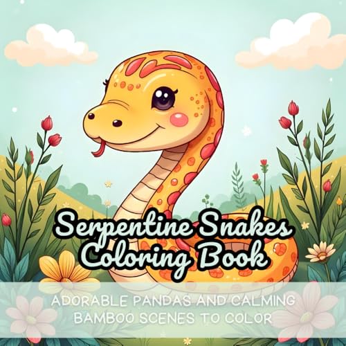 Serpentine Snakes Coloring Book: detailed snake illustrations, reptile lovers coloring book, relaxing adult coloring, kids educational activity book, ... stress relief coloring, diverse snake species Serpentine Snakes Coloring Book: detailed snake illustrations, reptile lovers coloring book, relaxing adult coloring, kids educational activity book, ... stress relief coloring, diverse snake species