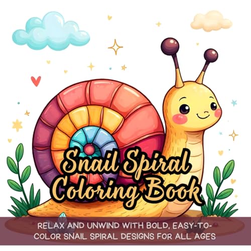 Snail Spiral Coloring Book: snail spiral coloring book for adults and kids, stress relief coloring book for adults, animal lovers coloring book for adults, snail shell coloring book for kids Snail Spiral Coloring Book: snail spiral coloring book for adults and kids, stress relief coloring book for adults, animal lovers coloring book for adults, snail shell coloring book for kids von Independently published