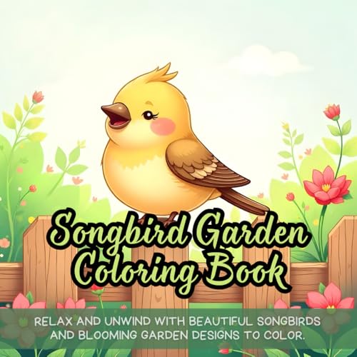 Songbird Garden Coloring Book: songbird garden coloring book for adults, detailed bird and flower coloring book, birdwatching enthusiast coloring book ... coloring book, bird and floral coloring book Songbird Garden Coloring Book: songbird garden coloring book for adults, detailed bird and flower coloring book, birdwatching enthusiast coloring book ... coloring book, bird and floral coloring book von Independently published