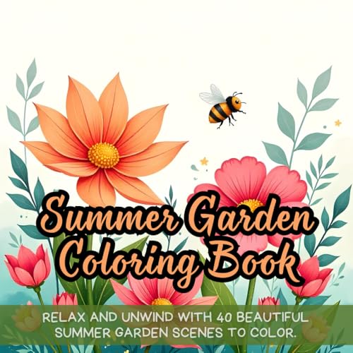 Summer Garden Coloring Book: Floral coloring book for adults, nature coloring book, summer flowers coloring book, garden scenes coloring book, stress ... book, botanical coloring book for relaxation Summer Garden Coloring Book: Floral coloring book for adults, nature coloring book, summer flowers coloring book, garden scenes coloring book, stress ... book, botanical coloring book for relaxation von Independently published