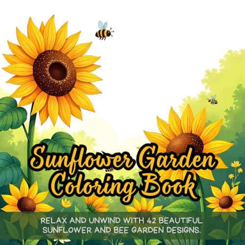 Sunflower Garden Coloring Book: sunflower garden coloring book for adults, relaxing sunflower bee coloring book, stress relief coloring book for ... kids, seasonal blooms coloring book for teens Sunflower Garden Coloring Book: sunflower garden coloring book for adults, relaxing sunflower bee coloring book, stress relief coloring book for ... kids, seasonal blooms coloring book for teens von Independently published