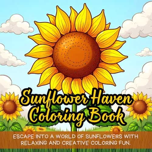 Sunflower Haven Coloring Book: beautiful sunflower coloring book for adults, sunflower haven coloring book, nature floral coloring book, relaxing ... book, stress relief sunflower coloring book Sunflower Haven Coloring Book: beautiful sunflower coloring book for adults, sunflower haven coloring book, nature floral coloring book, relaxing ... book, stress relief sunflower coloring book von Independently published