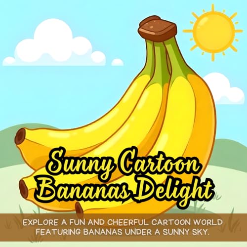 Sunny Cartoon Bananas Delight: Explore a fun and cheerful cartoon world featuring bananas under a sunny sky. Sunny Cartoon Bananas Delight: Explore a fun and cheerful cartoon world featuring bananas under a sunny sky. von Independently published