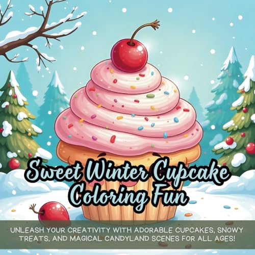 Sweet Winter Cupcake Coloring Fun: Cute coloring book for kids, Cartoon coloring book, bold and easy designs, Sweet Winter Cupcake Coloring Fun: Cute coloring book for kids, Cartoon coloring book, bold and easy designs, von Independently published