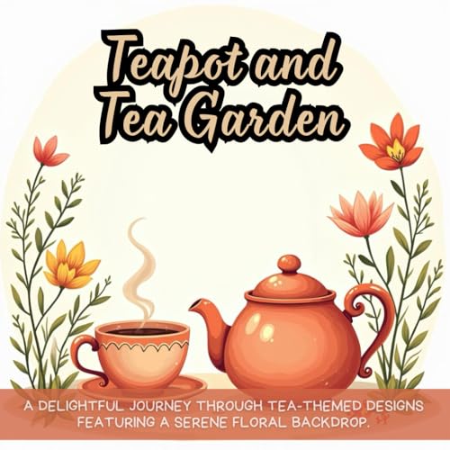 Teapot and Tea Garden: A delightful journey through tea-themed designs featuring a serene floral backdrop. Teapot and Tea Garden: A delightful journey through tea-themed designs featuring a serene floral backdrop. von Independently published