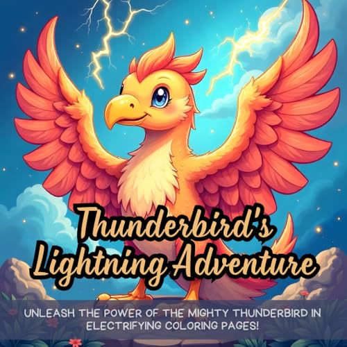Thunderbird's Lightning Adventure: Unleash the power of the mighty thunderbird in electrifying coloring pages! Thunderbird's Lightning Adventure: Unleash the power of the mighty thunderbird in electrifying coloring pages! von Independently published