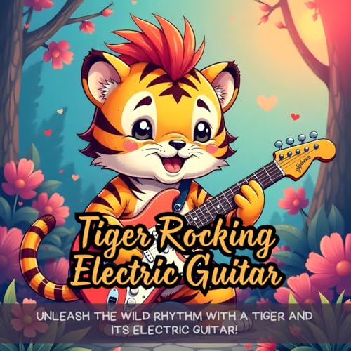 Tiger Rocking Electric Guitar: bold tiger electric guitar coloring book, musical animal coloring pages for kids, mohawk tiger coloring book for ... tiger playing electric guitar coloring book Tiger Rocking Electric Guitar: bold tiger electric guitar coloring book, musical animal coloring pages for kids, mohawk tiger coloring book for ... tiger playing electric guitar coloring book von Independently published