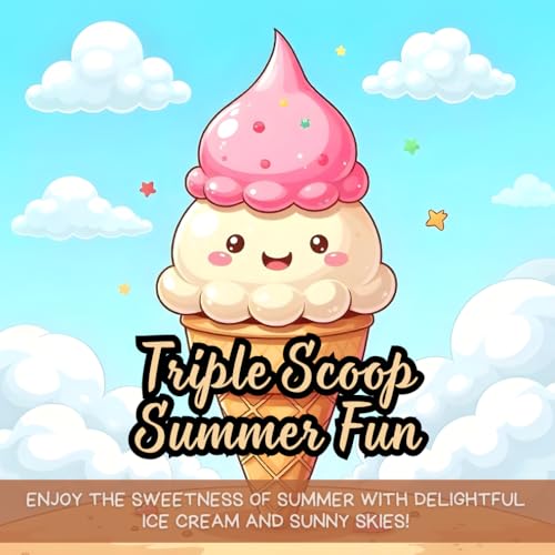 Triple Scoop Summer Fun: Enjoy the sweetness of summer with delightful ice cream and sunny skies! Triple Scoop Summer Fun: Enjoy the sweetness of summer with delightful ice cream and sunny skies! von Independently published