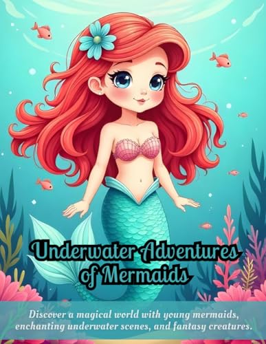 Underwater Adventures of Mermaids: mermaid coloring book, fantasy coloring pages for kids, underwater world coloring, cute mermaid designs for ... coloring, mythical creatures coloring book Underwater Adventures of Mermaids: mermaid coloring book, fantasy coloring pages for kids, underwater world coloring, cute mermaid designs for ... coloring, mythical creatures coloring book von Independently published
