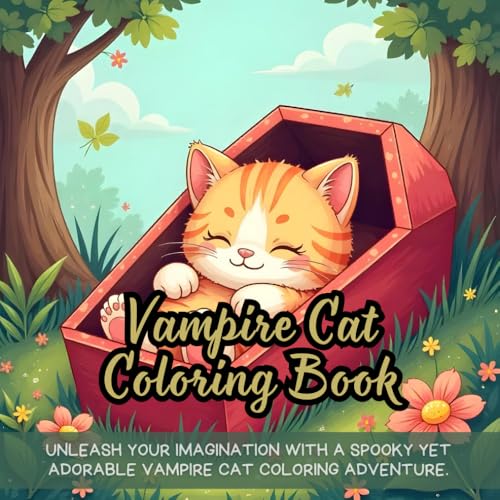 Vampire Cat Coloring Book: Unleash your imagination with a spooky yet adorable vampire cat coloring adventure. Vampire Cat Coloring Book: Unleash your imagination with a spooky yet adorable vampire cat coloring adventure. von Independently published