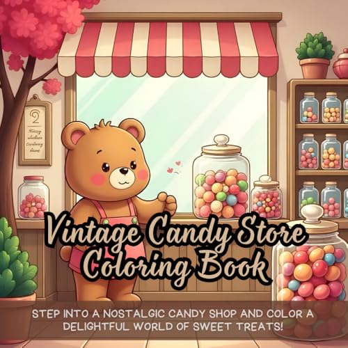 Vintage Candy Store Coloring Book: Step into a nostalgic candy shop and color a delightful world of sweet treats! Vintage Candy Store Coloring Book: Step into a nostalgic candy shop and color a delightful world of sweet treats! von Independently published