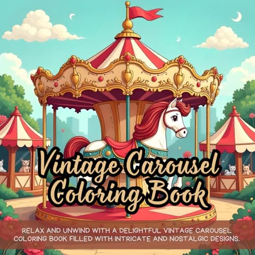 Vintage Carousel Coloring Book: Relax and unwind with a delightful vintage carousel coloring book filled with intricate and nostalgic designs. Vintage Carousel Coloring Book: Relax and unwind with a delightful vintage carousel coloring book filled with intricate and nostalgic designs. von Independently published