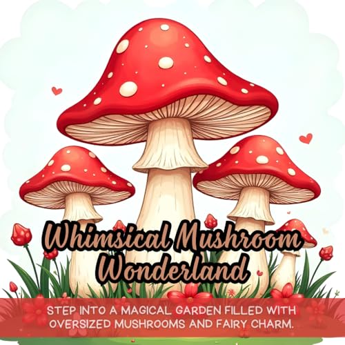 Whimsical Mushroom Wonderland: Fantasy coloring book for adults, enchanted mushroom garden book, fairytale coloring adventure, whimsical nature ... book, fairy-tale forest coloring, adult c Whimsical Mushroom Wonderland: Fantasy coloring book for adults, enchanted mushroom garden book, fairytale coloring adventure, whimsical nature ... book, fairy-tale forest coloring, adult c von Independently published