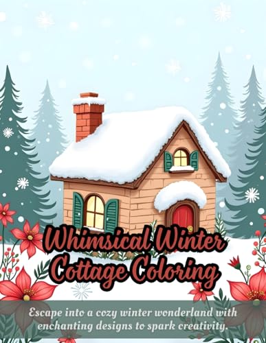 Whimsical Winter Cottage Coloring: cozy winter coloring book, festive holiday illustrations, snowflake art designs, floral and pine tree scenes, ... illustrations, relaxing holiday activity Whimsical Winter Cottage Coloring: cozy winter coloring book, festive holiday illustrations, snowflake art designs, floral and pine tree scenes, ... illustrations, relaxing holiday activity von Independently published