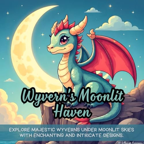 Wyvern's Moonlit Haven: Explore majestic wyverns under moonlit skies with enchanting and intricate designs. Wyvern's Moonlit Haven: Explore majestic wyverns under moonlit skies with enchanting and intricate designs. von Independently published