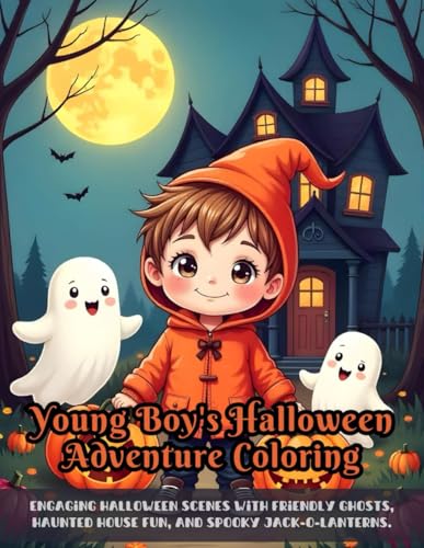 Young Boy's Halloween Adventure Coloring: halloween art coloring book, halloween fun coloring pages, halloween coloring for children, halloween ... coloring book, spooky fun coloring book Young Boy's Halloween Adventure Coloring: halloween art coloring book, halloween fun coloring pages, halloween coloring for children, halloween ... coloring book, spooky fun coloring book von Independently published