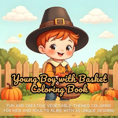 Young Boy with Basket Coloring Book: thanksgiving coloring book, children’s coloring book, holiday coloring book, coloring book for kids, kids holiday activity book, coloring book for boys Young Boy with Basket Coloring Book: thanksgiving coloring book, children’s coloring book, holiday coloring book, coloring book for kids, kids holiday activity book, coloring book for boys von Independently published