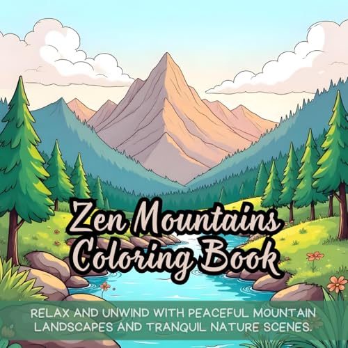 Zen Mountains Coloring Book: Soothing coloring book for adults, relaxing mountain coloring book, stress relief coloring book, peaceful nature coloring ... coloring book, calming zen coloring book Zen Mountains Coloring Book: Soothing coloring book for adults, relaxing mountain coloring book, stress relief coloring book, peaceful nature coloring ... coloring book, calming zen coloring book von Independently published